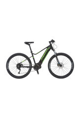 Salcano Cappadocia 3 250 W 50-70 Km Menzil 9 Vites Elektrikli Dağ Bisiklet Siyah Yeşil
