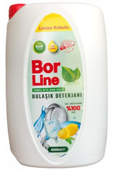 Bor Line Bor Katkılı Limon Kokulu Sıvı El Bulaşık Deterjanı 4 lt
