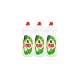 Fairy Temiz ve Ferah Elma Kokulu Sıvı El Bulaşık Deterjanı 3x650 ml