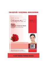 Dermal Gül Özlü Kolajen Nemlendiricili Kağıt Yüz Maskesi 23 gr