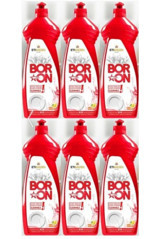 Eti Maden Boron Limon Kokulu Sıvı El Bulaşık Deterjanı 6x650 ml