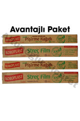 Koroplast Kesilmiş Doğal Pişirme Kağıdı 1 Paket