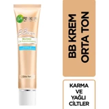 Garnier Karma-Yağlı Ciltler İçin Sivilce Yapmayan BB Krem Orta Ton
