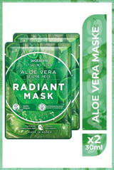 Watsons Fruity Maske Aloe Vera Radiant Aloe Veralı Nemlendiricili Kağıt Yüz Maskesi 2 Adet