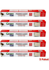 Green Cuki Kesilmiş Pişirme Kağıdı 5x16 Adet