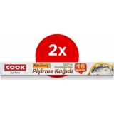 Cook Kesilmiş Pişirme Kağıdı 2x16 Adet