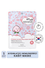 Esfolio Hyalüronik Asit ve Şeftali Nemlendiricili Kağıt Yüz Maskesi