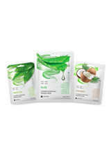 Jkosmec Green Tea-Aloe-Coconut Nemlendiricili Soyulabilir Kağıt Yüz Maskesi