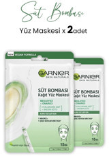 Garnier Badem Sütü Süt Bombası Kağıt Yüz Maskesi 2x28 gr