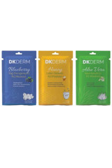 Dkderm Blueberry-honey Killi Aloe Veralı Nemlendiricili Kağıt Yüz Maskesi 3x15 ml