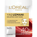 L'Oreal Paris Yaş Uzmanı 40+ Nemlendiricili Kağıt Yüz Maskesi