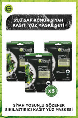 Garnier Saf Kömür Nemlendiricili Kağıt Yüz Maskesi