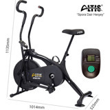 Altis Mk 220X 80 kg Kapasiteli Koltuklu Manyetik Dikey Kondisyon Bisikleti Siyah