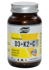 Phytodef D3 + K2 + C Yetişkin 60 Adet