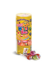 Multiball Multivitamin Elma Portakal Çilek Limon Tropical Meyve Çocuk Vitamin Mineral 15 Adet