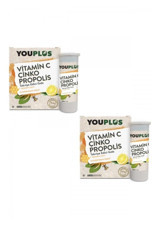 Youplus Vitamin C Çinko Propolis Portakallı Yetişkin 2x20 Adet