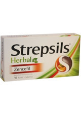 Strepsils Herbal Zencefilli Yetişkin Mineral 16 Adet