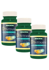 Aksu Vital D3 Vitamini Yetişkin 3x60 Adet