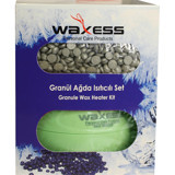 Waxess Merkür 1+1 Boncuk Ağda Makinesi Yeşil + Boncuk Ağda