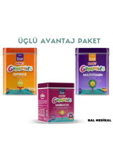 Ocean Smart Gummies Limon Portakal Çilek Elma Elmasulu Ahududu Kara Mürver Özütü Yetişkin Mineral 3x64 Adet