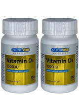 Nutrivita Nutrition Vitamin D3 Yetişkin 2x120 Adet