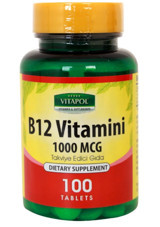 Vitapol B12 Vitamini Yetişkin 100 Adet