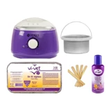 Semsa 1+1 Kazanlı Ağda Makinesi + Naturel El Ağdası + Spatula + Temizleme Yağı