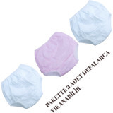 O L A 16-20 kg 3'lü Yıkanabilir Beyaz-Pembe Alıştırma Külodu