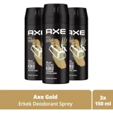 Axe Gold Pudrasız Ter Önleyici Sprey Erkek 3x150 ml