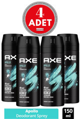 Axe Apollo Pudrasız Ter Önleyici Sprey Erkek 4x150 ml