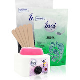 İnci 1+1 Boncuk Ağda Makinesi + 2xAzulen Siyah Boncuk Ağda + Spatula