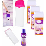 Vivol 1+1 Roll-On Ağda Makinesi + 3xNaturel Kartuş Ağda + Ağda Bezi + Temizleme Yağı