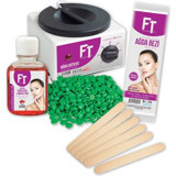 Ft 1+1 Boncuk Ağda Makinesi + Azulen Boncuk Ağda + Spatula + Ağda Bezi + Temizleme Yağı