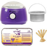 Semsa 800 Alfa 1+1 Kazanlı Ağda Makinesi + Naturel El Ağdası + Spatula
