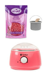 Semsa 1+1 Boncuk Ağda Makinesi + Pudralı Boncuk Ağda + Spatula