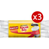 Koroplast Küçük Boy 40x50 cm Çöp Poşeti 30x3 Adet Beyaz
