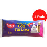 Vioraplast Küçük Boy 40x50 cm Çöp Poşeti Beyaz