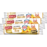 Koroplast Vanilya Kokulu Büzgülü Büyük Boy 65x70 cm Çöp Poşeti 10x3 Adet Turuncu
