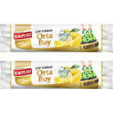 Koroplast Limon Kokulu Büzgülü Orta Boy 55x60 cm Çöp Poşeti 15x2 Adet Sarı