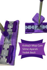 Yellow Stary Home Mandallı Mop Mor