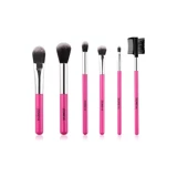 Zoreya 6'Sı 1 Arada 6'lı Allık Eyeliner Far Makyaj Fırça Seti Pembe