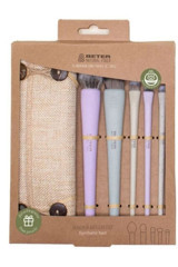 Beter Natural Fiber Kapaklı 5'li Allık Far Makyaj Fırça Seti