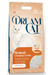 Dream Cat Vanilya Kokulu Topaklanan Kalın Taneli Bentonit Kedi Kumu 10 lt