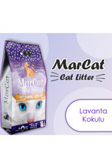 Mar Cat Lavanta Kokulu Topaklanan İnce Taneli Bentonit Kedi Kumu 10 lt