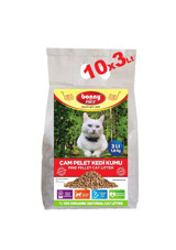 Bonny Nice Doğal Topaklanan Kalın Taneli Çam Pellet Kedi Kumu 10x3 lt