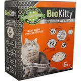 Biokitty Kokusuz Topaklanan İnce Taneli Aktif Karbonlu Bentonit Kedi Kumu 6 lt