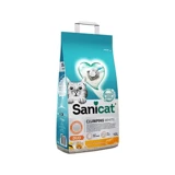Sanicat Vanilya ve Mandalina Kokulu Topaklanan Kalın Taneli Bentonit Kedi Kumu 10 lt