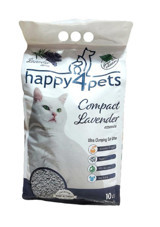 Happy4Pets Lavanta Kokulu Topaklanan İnce Taneli Bentonit Kedi Kumu 10 lt