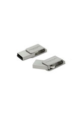 Powerway PW32AP Mini Çift Taraflı USB 2.0 Type C 32 GB Flash Bellek Metal