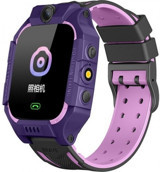 Kallow Z10 GPS Silikon Kordon Kare Kameralı Sim Kartlı Çocuk Akıllı Saat Mor